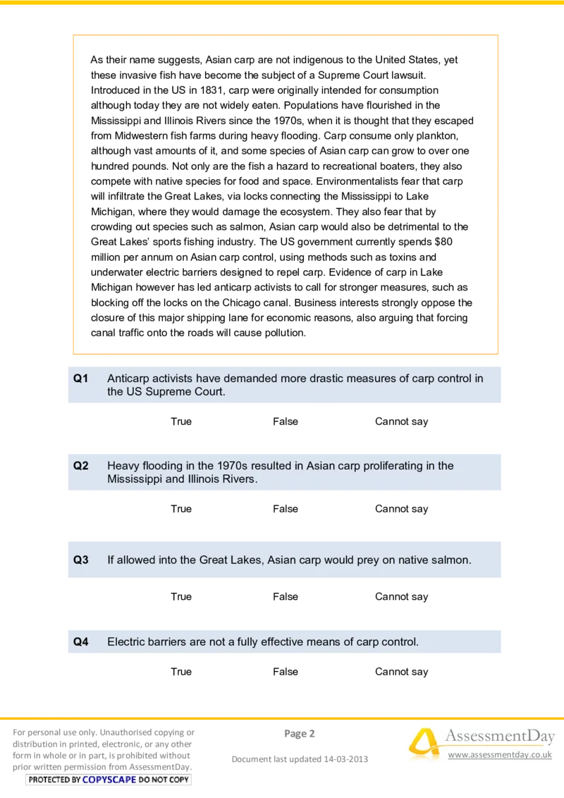 VerbalReasoningTest10-Questions_2025春招题库汇总_八大题库-1_04八大汇总_信永中和_专业题综合知识-参考_英文题_VerbalReasoningTests