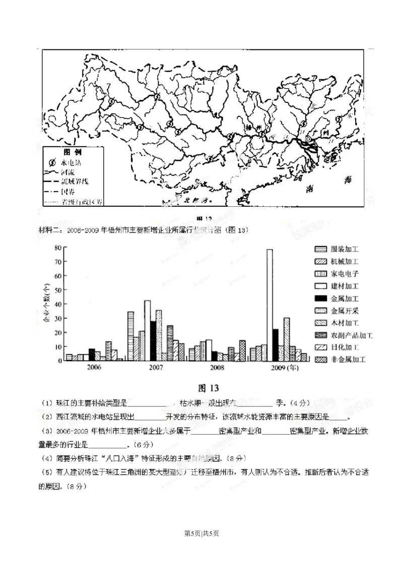 2014年高考地理试卷（广东）（空白卷）_地理历年高考真题_新&middot;Word版2008-2025&middot;高考地理真题_地理（按年份分类）2008-2025_2014&middot;地理高考真题