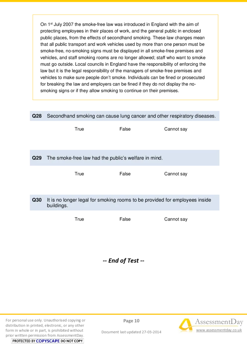 VerbalReasoningTest3-Questions_2025春招题库汇总_十大行测题库_2023年十大热门题库更新中_05、TalentQ汇总_TalentQ测试题（适合大多数外资银行以及其他企业）_VerbalReasoning