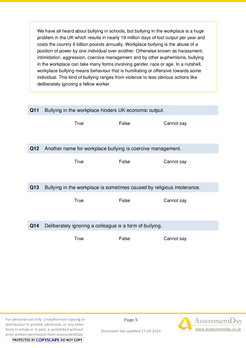 VerbalReasoningTest3-Questions_2025春招题库汇总_十大行测题库_2023年十大热门题库更新中_05、TalentQ汇总_TalentQ测试题（适合大多数外资银行以及其他企业）_VerbalReasoning