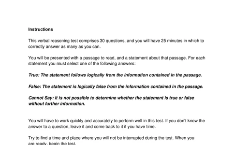 VerbalReasoningTest3-Questions_2025春招题库汇总_十大行测题库_2023年十大热门题库更新中_05、TalentQ汇总_TalentQ测试题（适合大多数外资银行以及其他企业）_VerbalReasoning