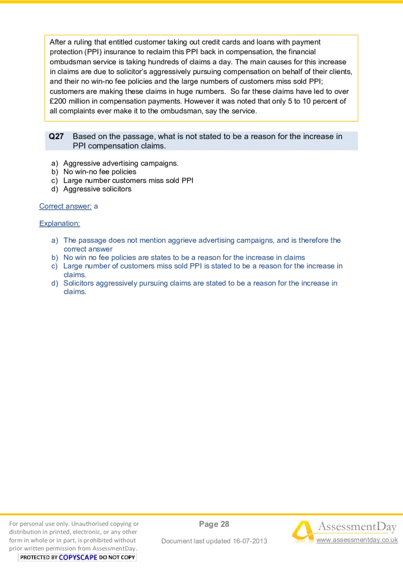 VerbalComprehensionTest4-Solutions_2025春招题库汇总_八大题库-1_04八大汇总_信永中和_专业题综合知识-参考_英文题_VerbalReasoningTests