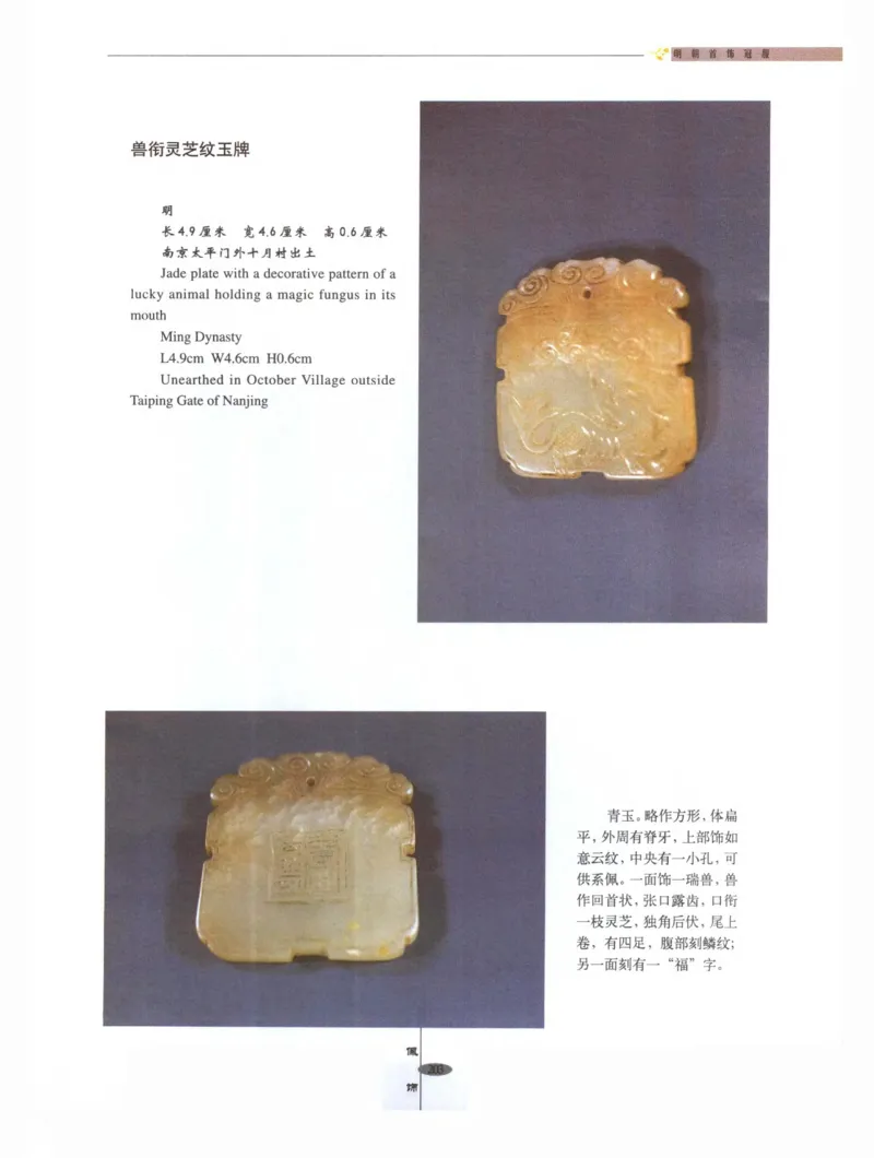 中国&middot;南京市博物馆藏文物精品系列图录明朝首饰冠服_X018-玉石珠宝鉴定教程最新合集_10、文玩首饰金银首饰专题资料（宋元明）