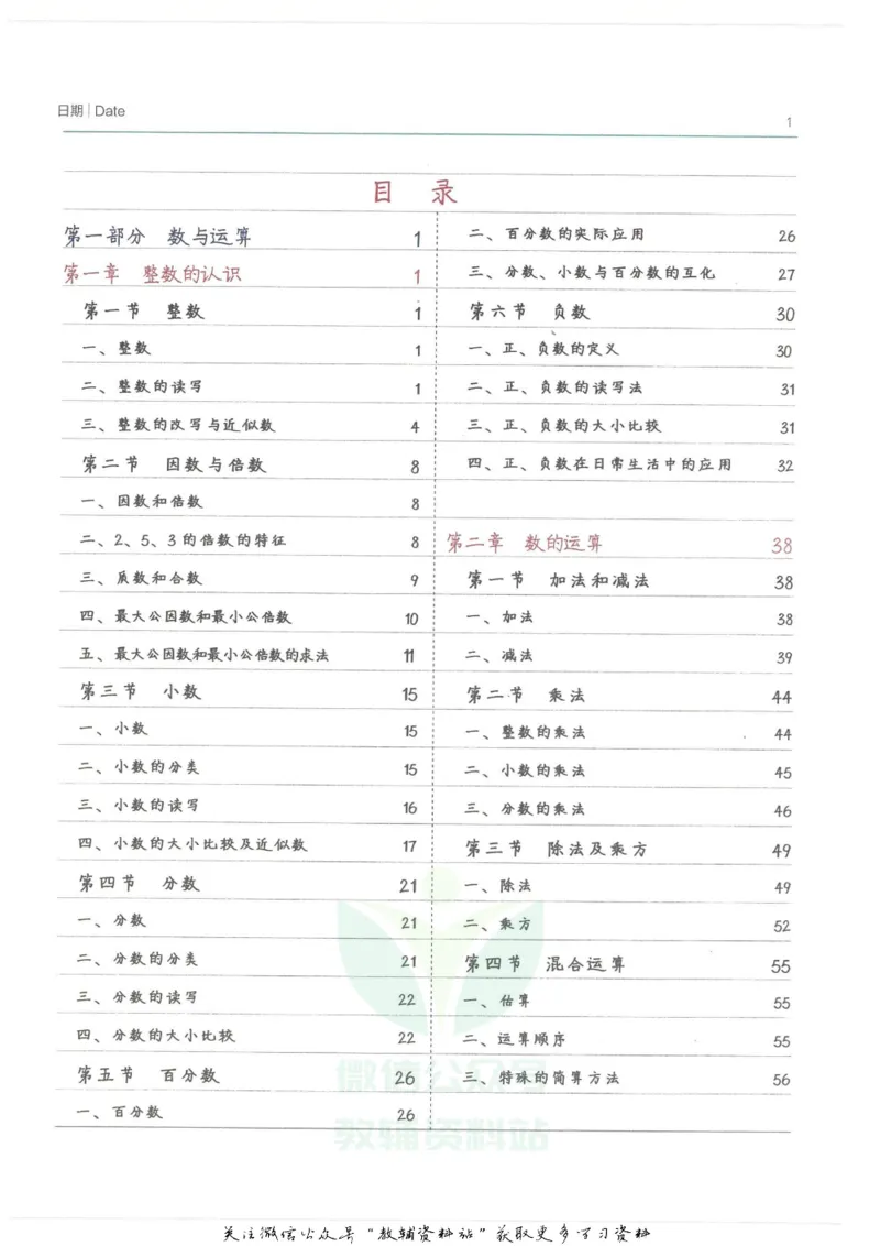 小学学霸笔记-数学_小学初中学霸笔记类资料汇总6.33GB_小学语数英学霸笔记268.56MB