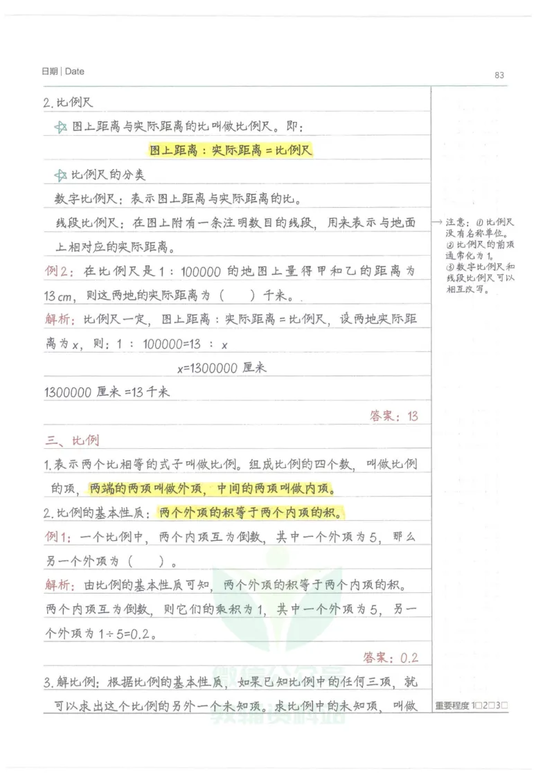 小学学霸笔记-数学_小学初中学霸笔记类资料汇总6.33GB_小学语数英学霸笔记268.56MB