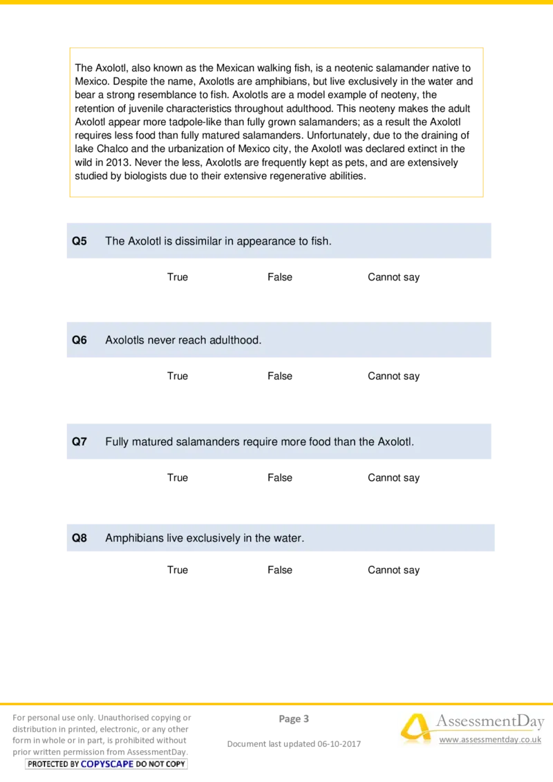 VerbalReasoningTest2-Questions_2025春招题库汇总_十大行测题库_2023年十大热门题库更新中_05、TalentQ汇总_TalentQ测试题（适合大多数外资银行以及其他企业）_VerbalReasoning