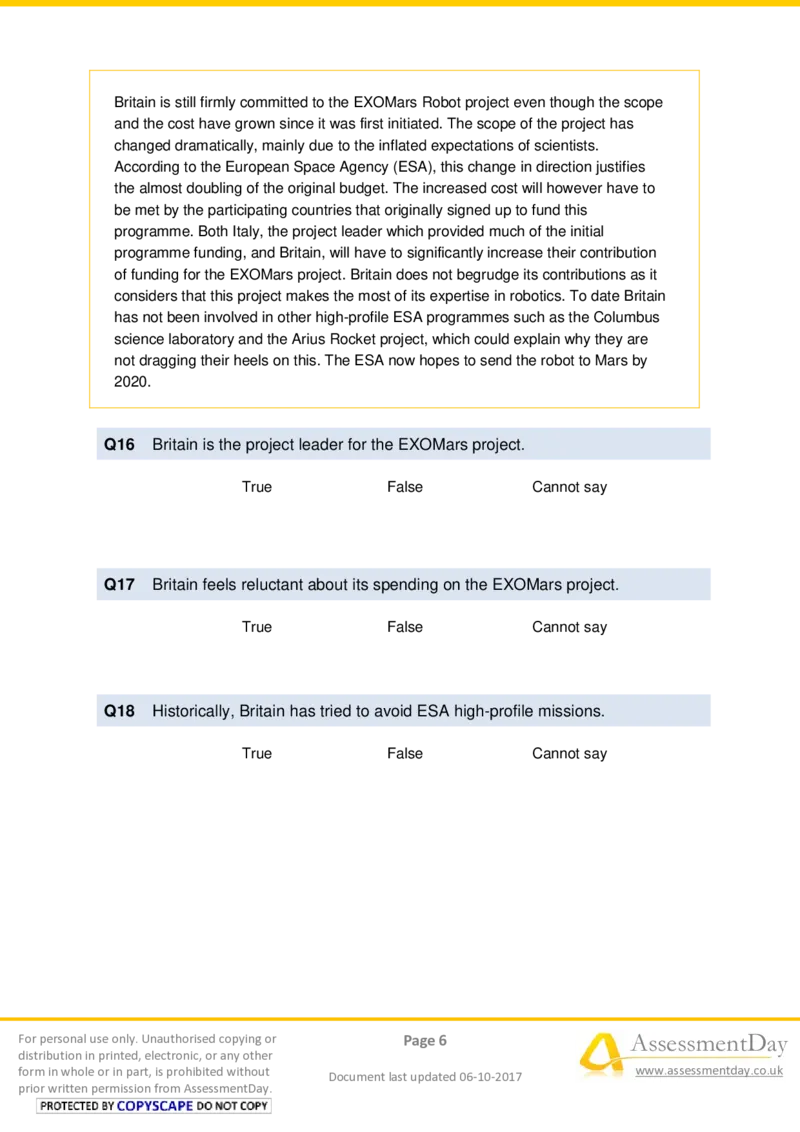 VerbalReasoningTest2-Questions_2025春招题库汇总_十大行测题库_2023年十大热门题库更新中_05、TalentQ汇总_TalentQ测试题（适合大多数外资银行以及其他企业）_VerbalReasoning