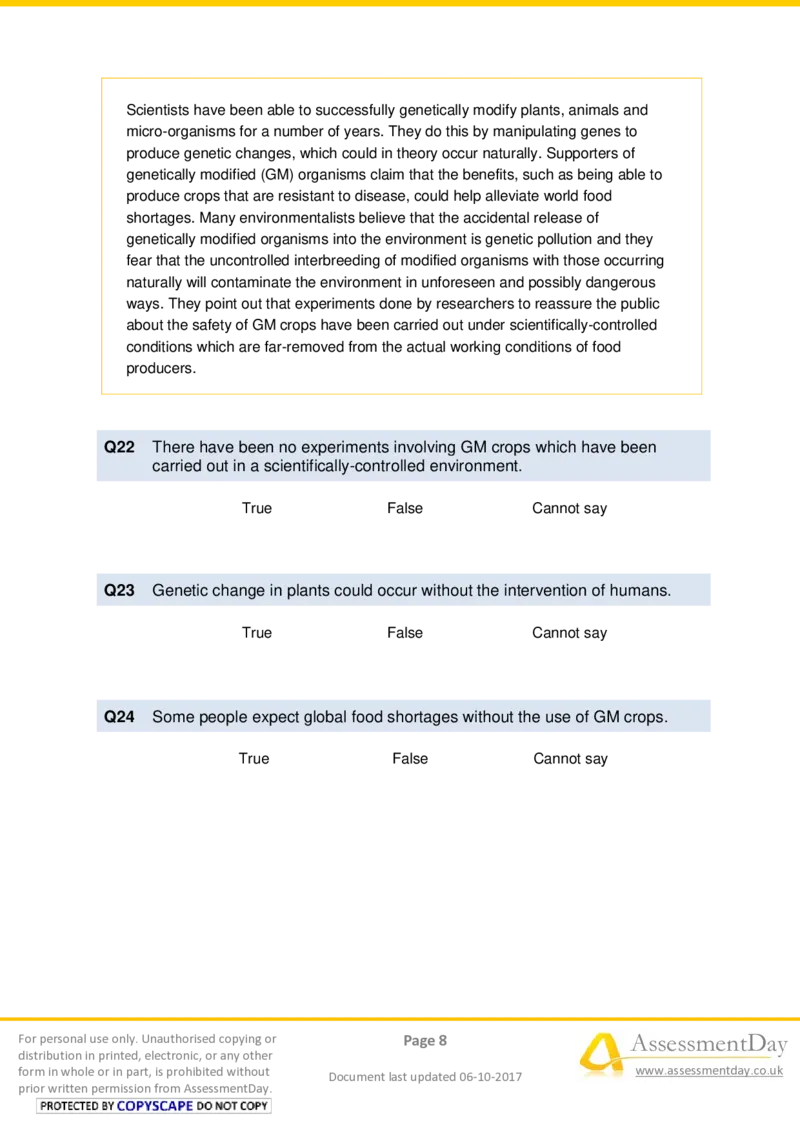 VerbalReasoningTest2-Questions_2025春招题库汇总_十大行测题库_2023年十大热门题库更新中_05、TalentQ汇总_TalentQ测试题（适合大多数外资银行以及其他企业）_VerbalReasoning