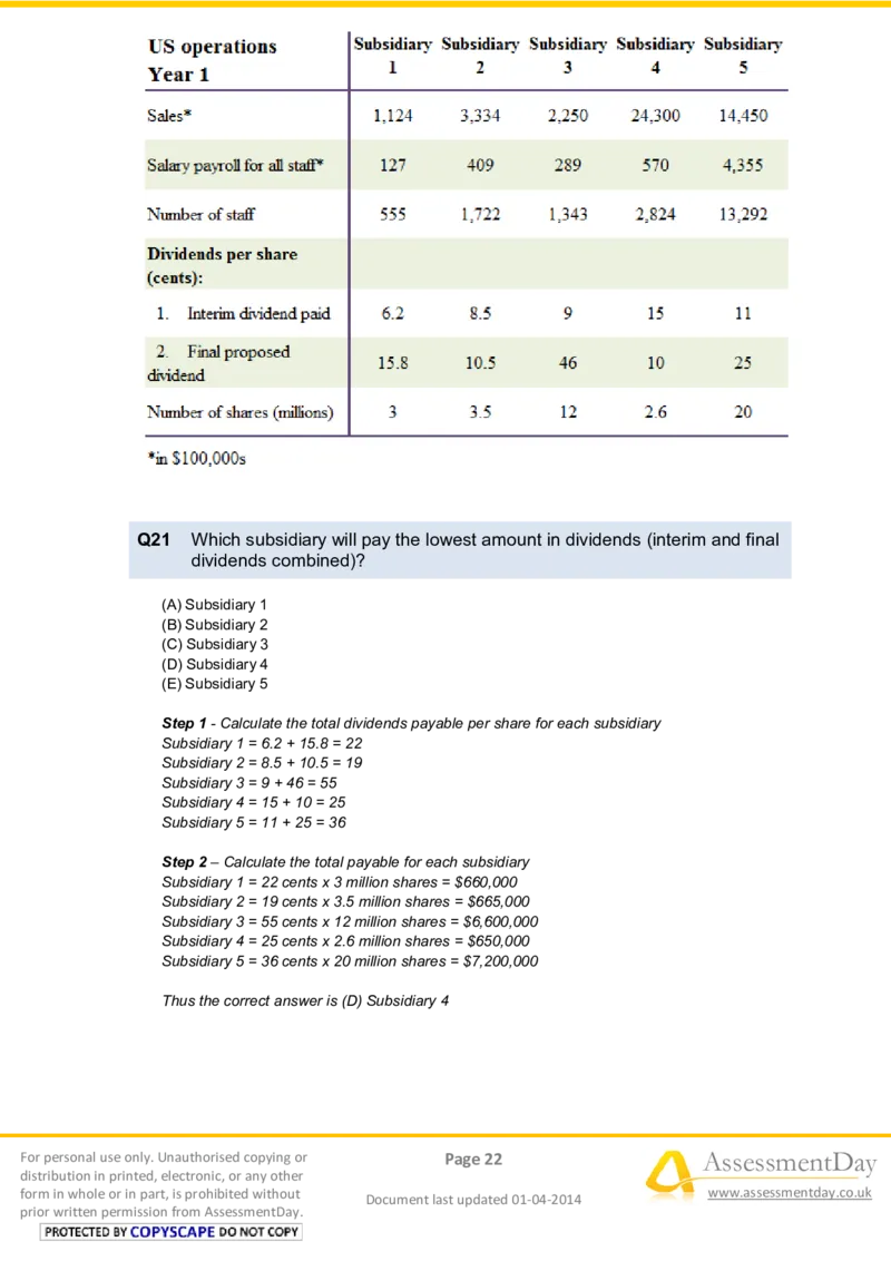 NumericalReasoningTest3-Solutions_2025春招题库汇总_八大题库-1_04八大汇总_信永中和_专业题综合知识-参考_英文题_NumericalReasoningTests