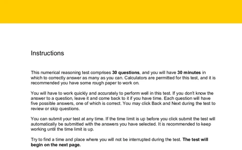NumericalReasoningTest3-Solutions_2025春招题库汇总_八大题库-1_04八大汇总_信永中和_专业题综合知识-参考_英文题_NumericalReasoningTests