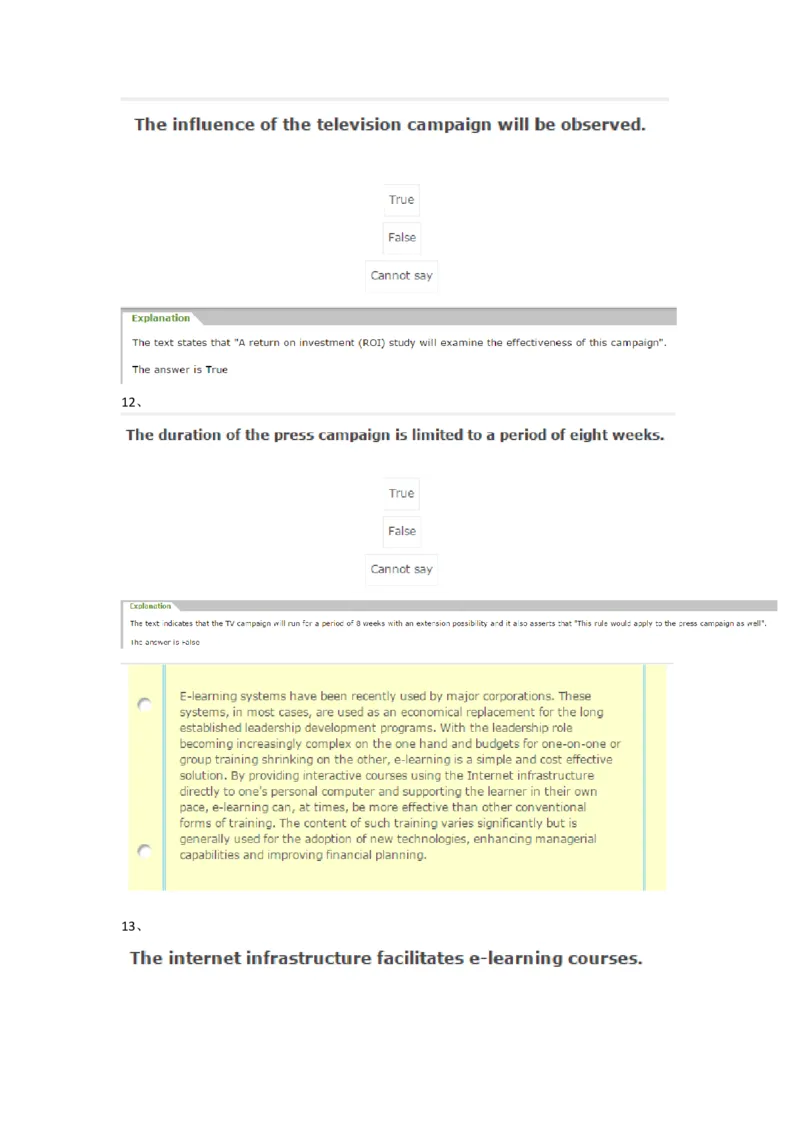 VerbalReasoning2完成_2025春招题库汇总_快消题库-2_2023快消合集(17家持续更新中）_2023金佰利最新题库（TalentQ）_TalentQ笔试题库_VerbalTorF