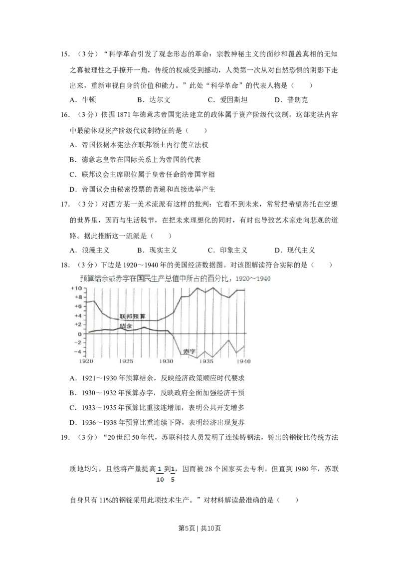 2015年高考历史试卷（江苏）（空白卷）_历史历年高考真题_新&middot;Word版2008-2025&middot;高考历史真题_历史（按年份分类）2008-2025_2015&middot;历史高考真题