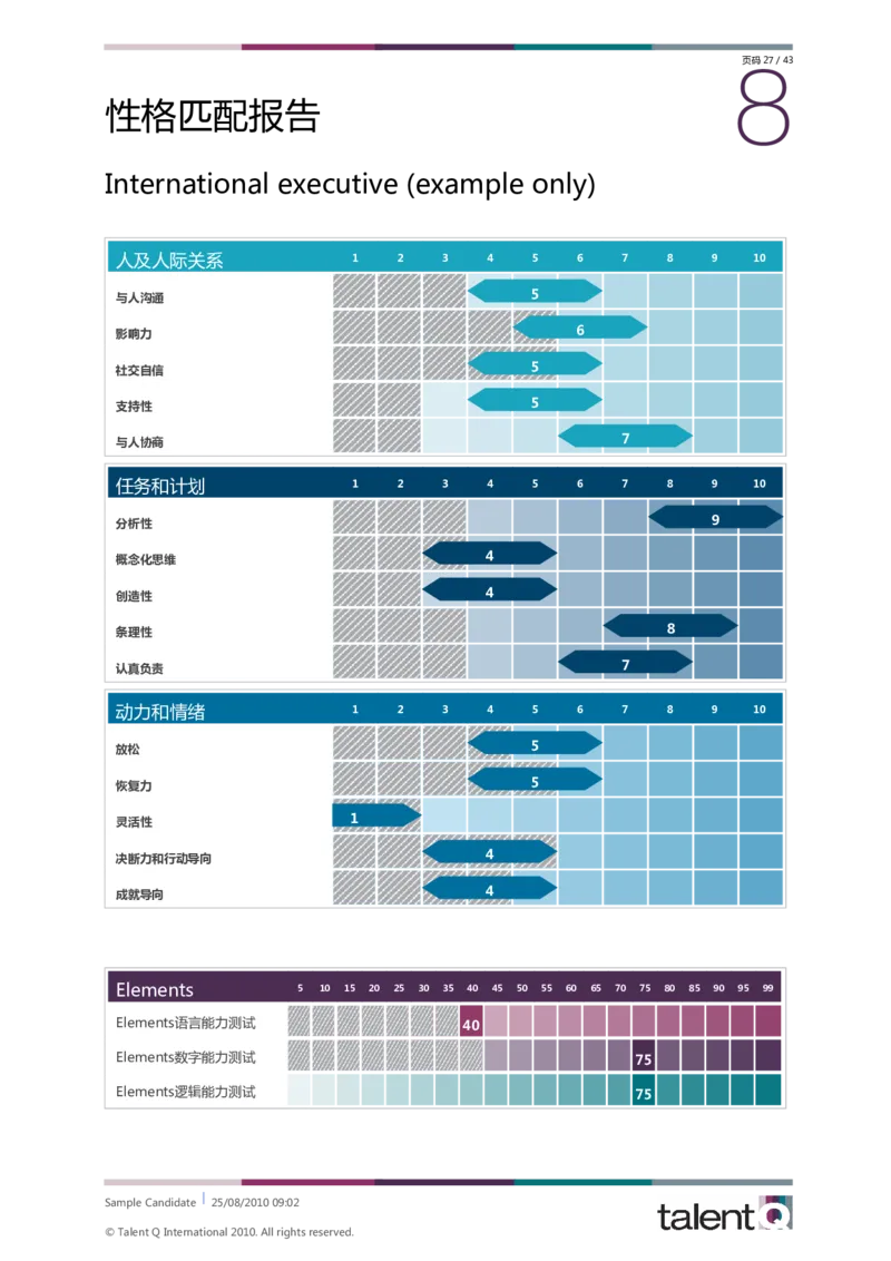 Sample-Candidate-Dimensions-Full-Report-telentQ完整报告_2025春招题库汇总_十大行测题库_2023年十大热门题库更新中_05、TalentQ汇总_TalentQ笔试题库中文_TalentQ（图文版-参考）