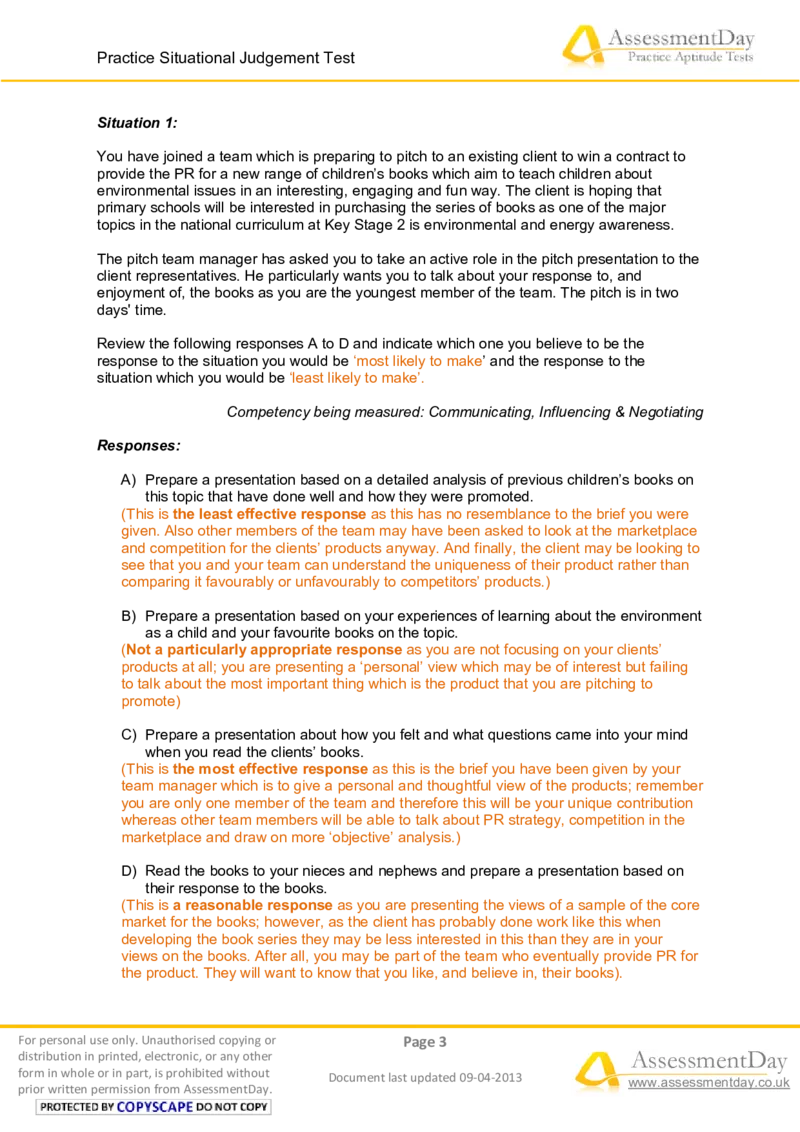 SJT2-Answers_2025春招题库汇总_十大行测题库_2023年十大热门题库更新中_05、TalentQ汇总_TalentQ测试题（适合大多数外资银行以及其他企业）_1必看SituationalJudgementTest（SJT）（约60道）