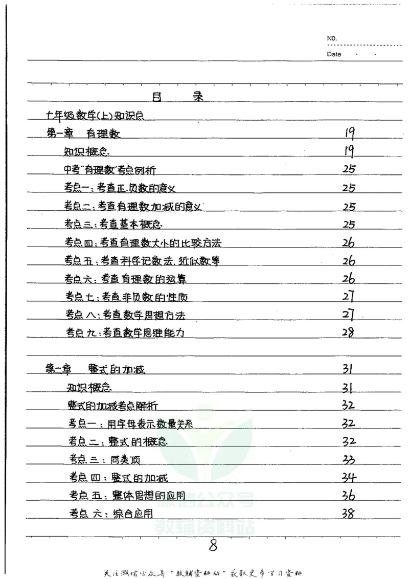 初中状元笔记数学_小学初中学霸笔记类资料汇总6.33GB_初中全科状元笔记900.07MB