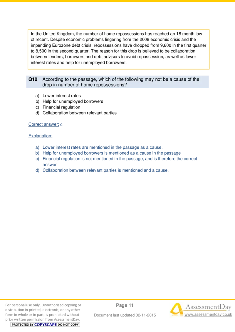 VerbalComprehensionTest4-Solutions_2025春招题库汇总_十大行测题库_2023年十大热门题库更新中_05、TalentQ汇总_TalentQ测试题（适合大多数外资银行以及其他企业）_VerbalReasoning