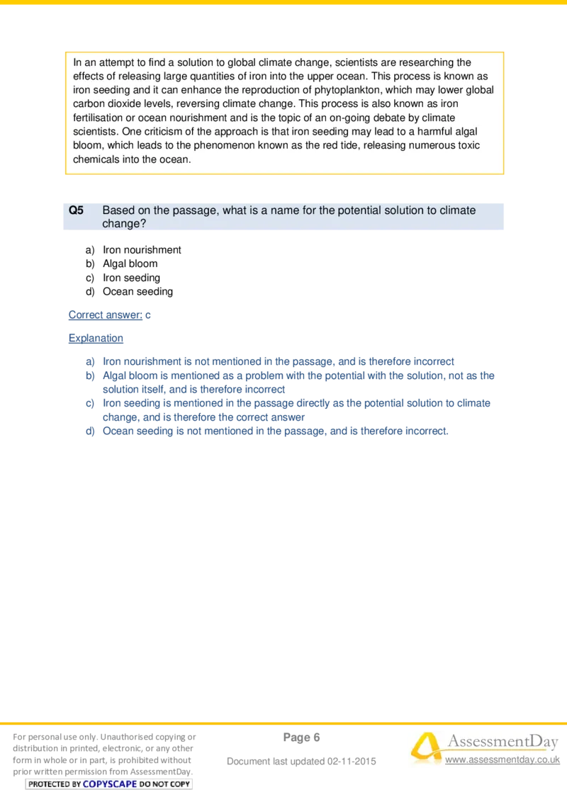 VerbalComprehensionTest4-Solutions_2025春招题库汇总_十大行测题库_2023年十大热门题库更新中_05、TalentQ汇总_TalentQ测试题（适合大多数外资银行以及其他企业）_VerbalReasoning