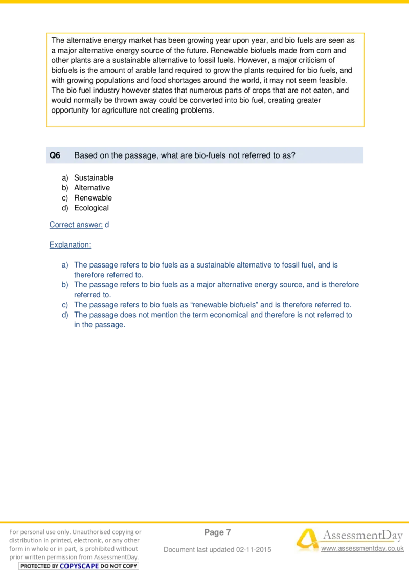 VerbalComprehensionTest4-Solutions_2025春招题库汇总_十大行测题库_2023年十大热门题库更新中_05、TalentQ汇总_TalentQ测试题（适合大多数外资银行以及其他企业）_VerbalReasoning