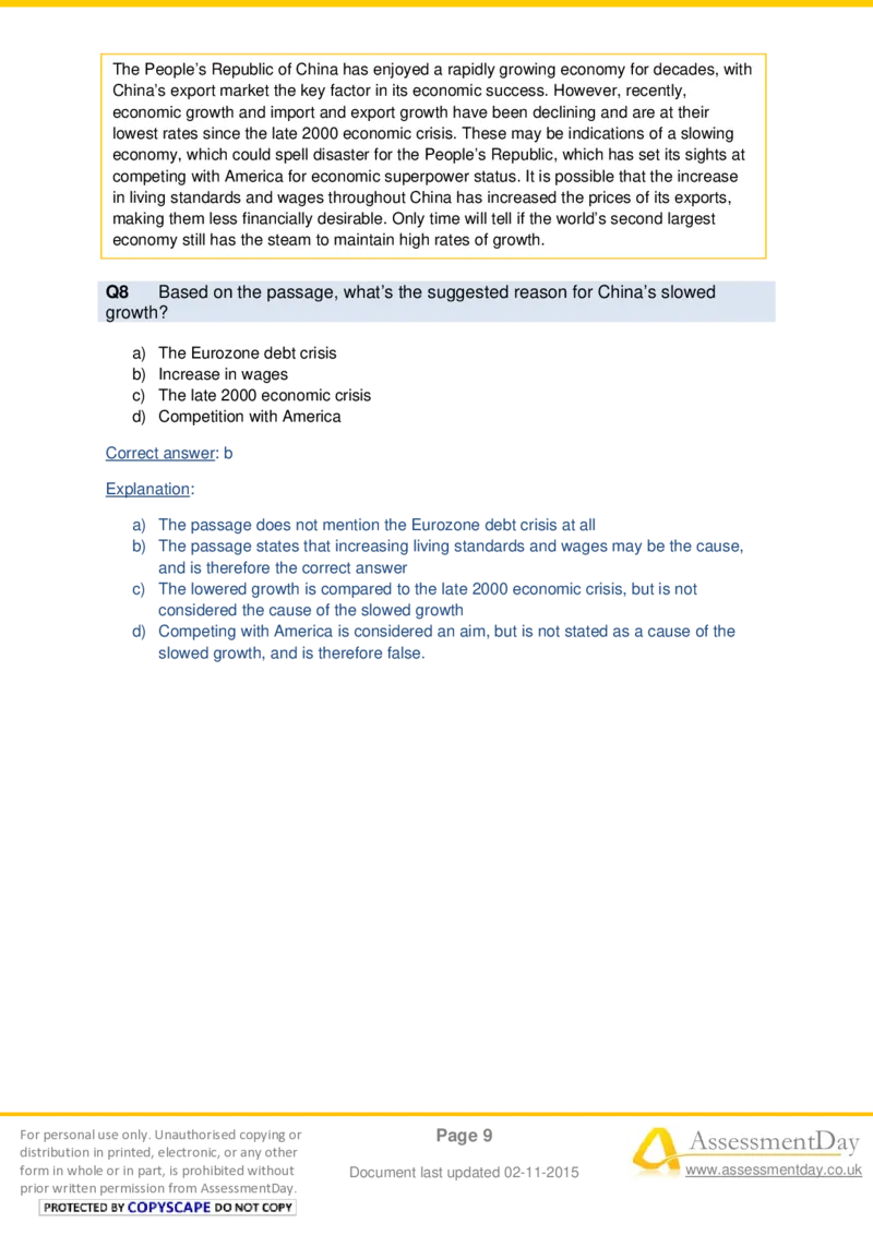 VerbalComprehensionTest4-Solutions_2025春招题库汇总_十大行测题库_2023年十大热门题库更新中_05、TalentQ汇总_TalentQ测试题（适合大多数外资银行以及其他企业）_VerbalReasoning