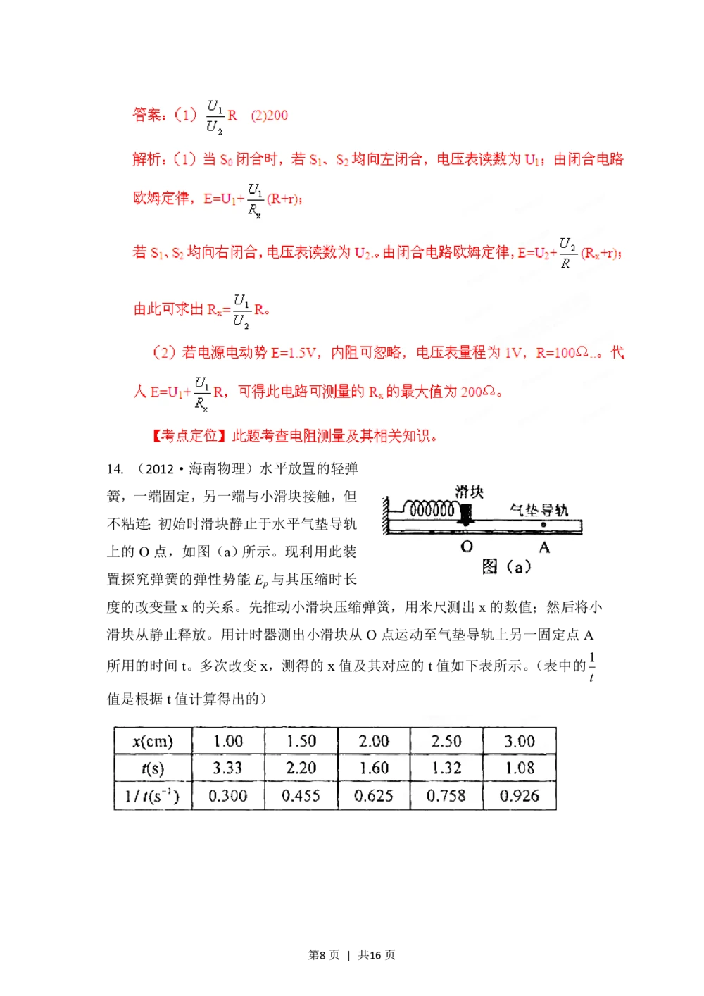 2012年高考物理试卷（海南）（解析卷）_物理历年高考真题_新&middot;PDF版2008-2025&middot;高考物理真题_物理（按省份分类）2008-2025_2008-2025&middot;（海南）物理高考真题