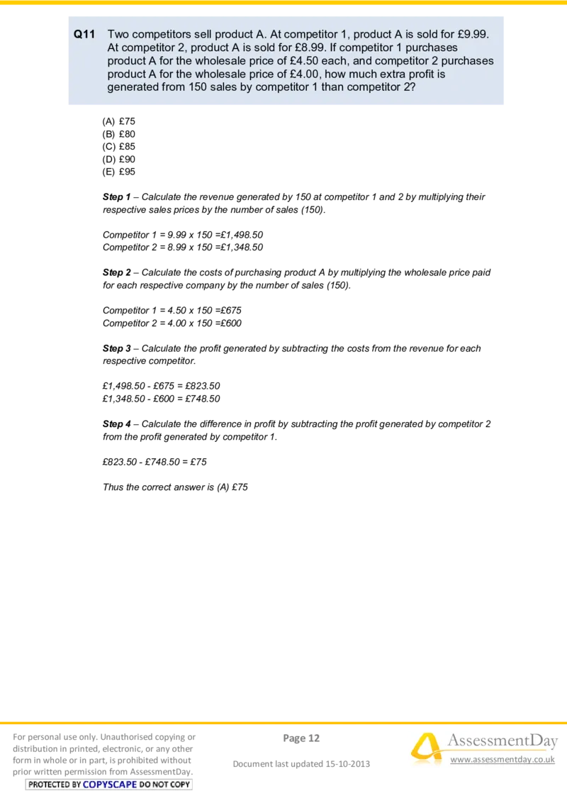 NumericalReasoningTest22-Solutions_2025春招题库汇总_八大题库-1_04八大汇总_信永中和_专业题综合知识-参考_英文题_NumericalReasoningTests