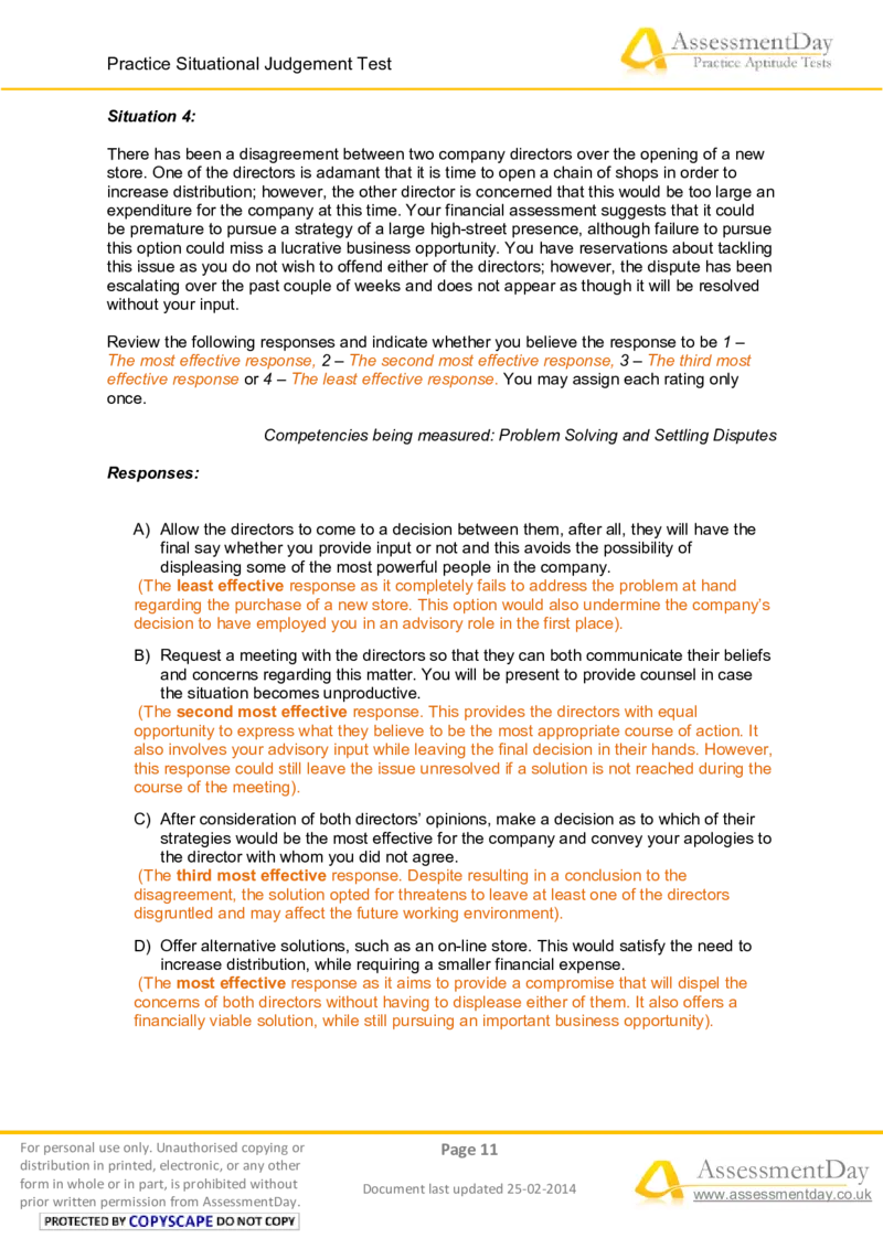 SJT5-Answers_2025春招题库汇总_十大行测题库_2023年十大热门题库更新中_05、TalentQ汇总_TalentQ测试题（适合大多数外资银行以及其他企业）_2选看通用测试题，适用于TalentQ（N多题）