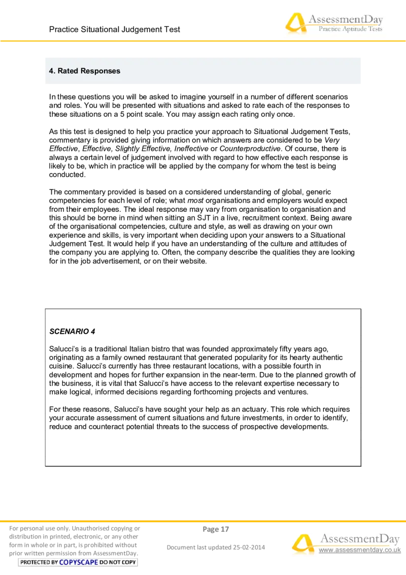 SJT5-Answers_2025春招题库汇总_十大行测题库_2023年十大热门题库更新中_05、TalentQ汇总_TalentQ测试题（适合大多数外资银行以及其他企业）_2选看通用测试题，适用于TalentQ（N多题）