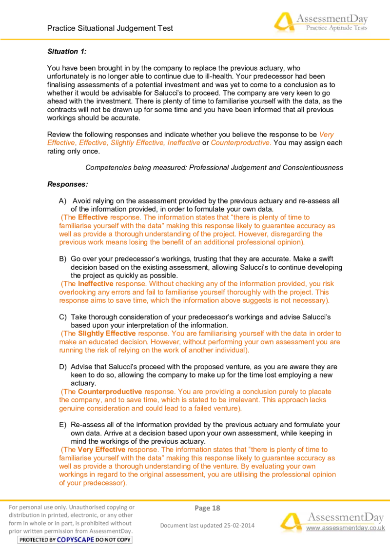 SJT5-Answers_2025春招题库汇总_十大行测题库_2023年十大热门题库更新中_05、TalentQ汇总_TalentQ测试题（适合大多数外资银行以及其他企业）_2选看通用测试题，适用于TalentQ（N多题）