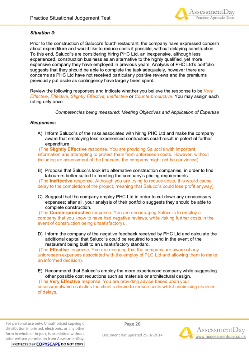 SJT5-Answers_2025春招题库汇总_十大行测题库_2023年十大热门题库更新中_05、TalentQ汇总_TalentQ测试题（适合大多数外资银行以及其他企业）_2选看通用测试题，适用于TalentQ（N多题）