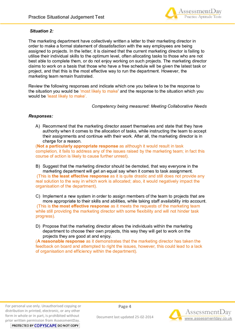 SJT5-Answers_2025春招题库汇总_十大行测题库_2023年十大热门题库更新中_05、TalentQ汇总_TalentQ测试题（适合大多数外资银行以及其他企业）_2选看通用测试题，适用于TalentQ（N多题）
