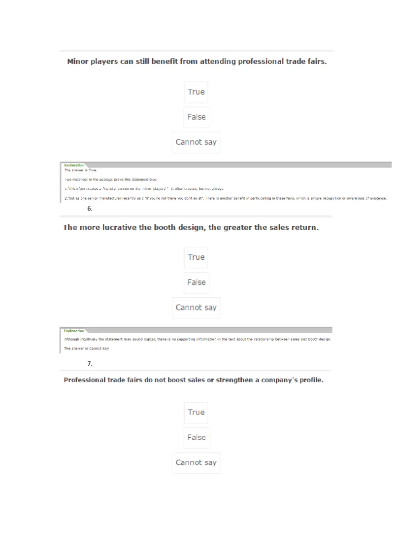 VerbalReasoning1完成_2025春招题库汇总_快消题库-2_2023快消合集(17家持续更新中）_2023金佰利最新题库（TalentQ）_TalentQ笔试题库_VerbalTorF