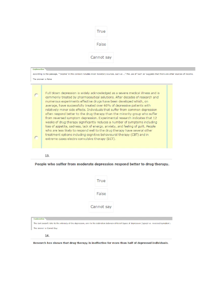 VerbalReasoning1完成_2025春招题库汇总_快消题库-2_2023快消合集(17家持续更新中）_2023金佰利最新题库（TalentQ）_TalentQ笔试题库_VerbalTorF