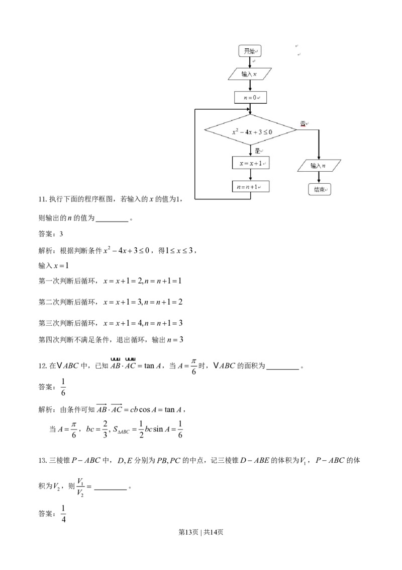 2014年高考数学试卷（理）（山东）（解析卷）_历年高考真题合集_数学历年高考真题_新&middot;PDF版2008-2025&middot;高考数学真题_数学（按省份分类）2008-2025_2008-2025&middot;（山东）数学高考真题