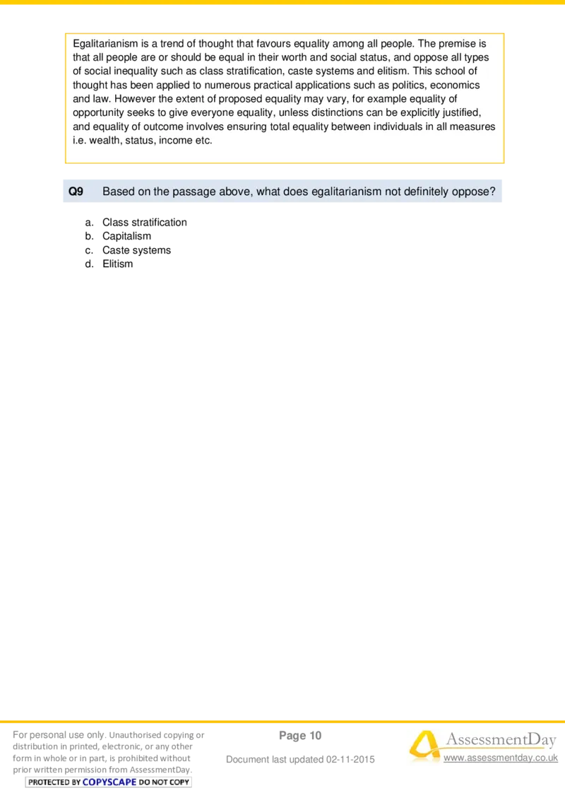 VerbalComprehensionTest4-Questions_2025春招题库汇总_十大行测题库_2023年十大热门题库更新中_05、TalentQ汇总_TalentQ测试题（适合大多数外资银行以及其他企业）_VerbalReasoning