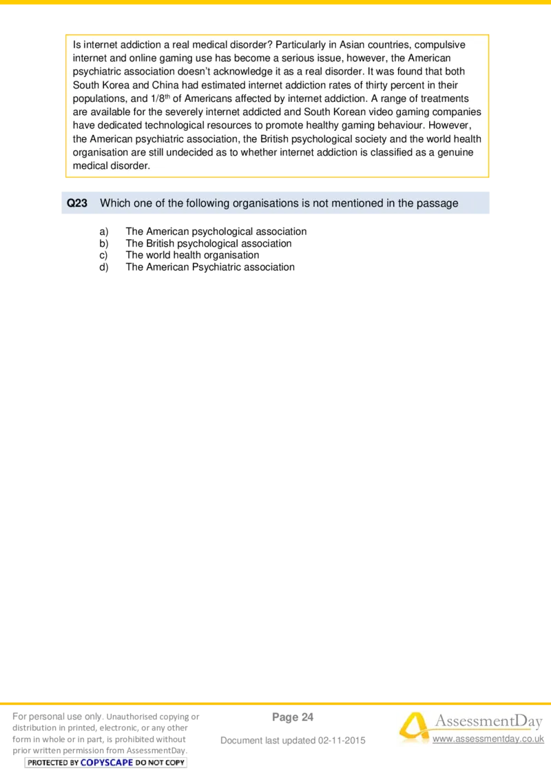 VerbalComprehensionTest4-Questions_2025春招题库汇总_十大行测题库_2023年十大热门题库更新中_05、TalentQ汇总_TalentQ测试题（适合大多数外资银行以及其他企业）_VerbalReasoning