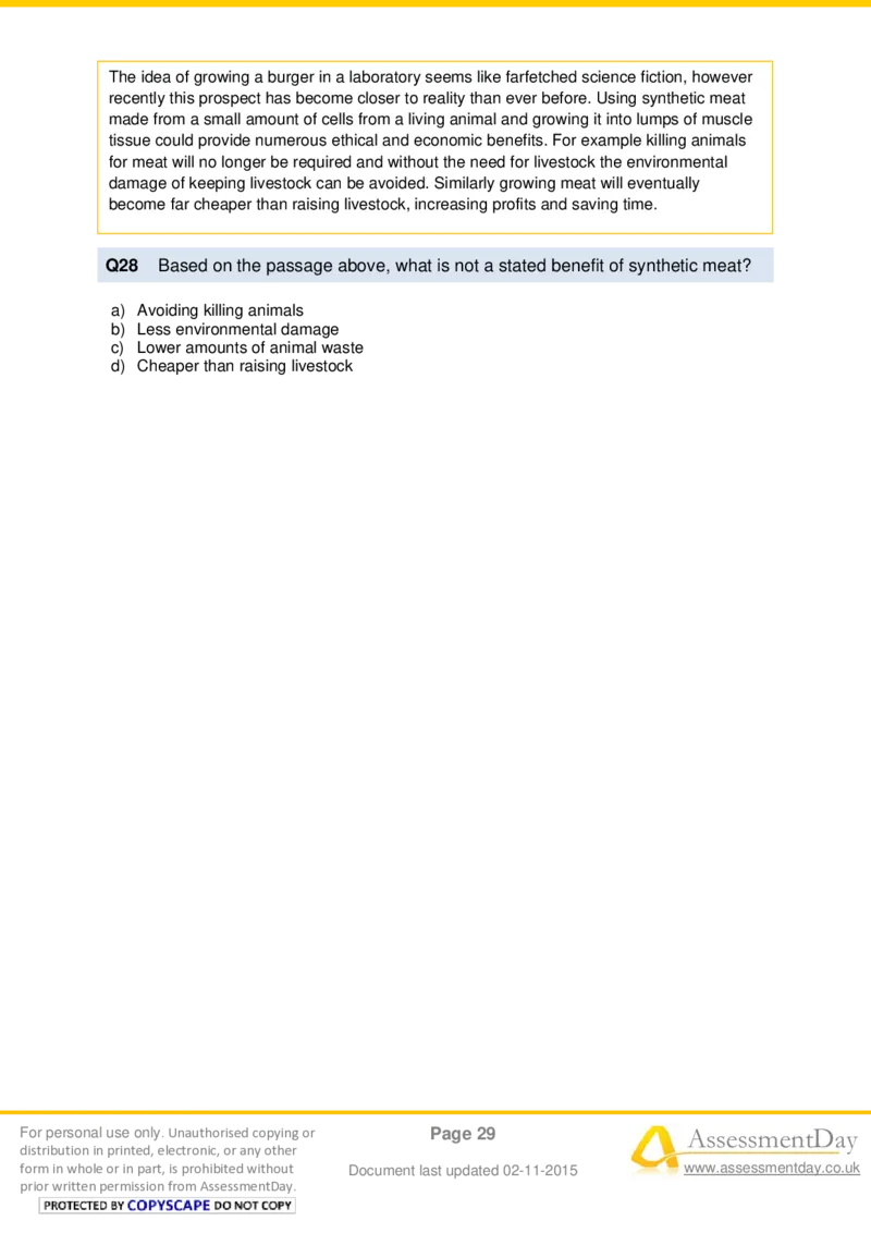 VerbalComprehensionTest4-Questions_2025春招题库汇总_十大行测题库_2023年十大热门题库更新中_05、TalentQ汇总_TalentQ测试题（适合大多数外资银行以及其他企业）_VerbalReasoning