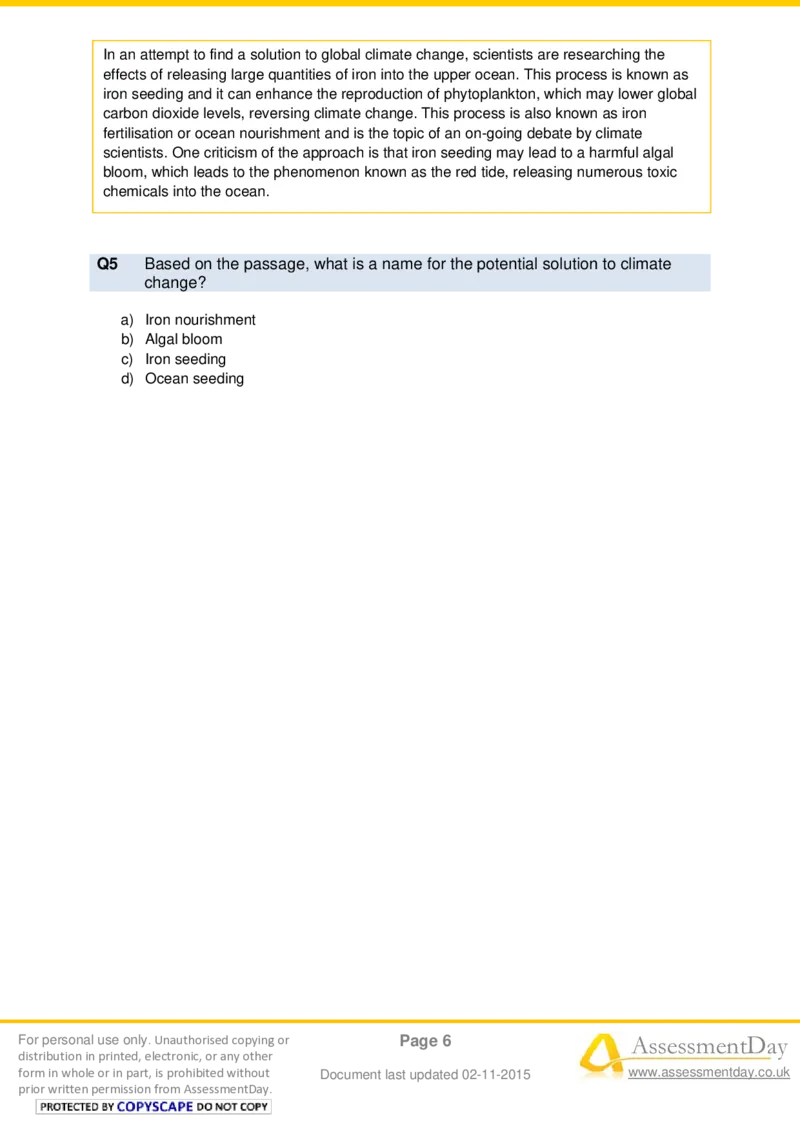 VerbalComprehensionTest4-Questions_2025春招题库汇总_十大行测题库_2023年十大热门题库更新中_05、TalentQ汇总_TalentQ测试题（适合大多数外资银行以及其他企业）_VerbalReasoning