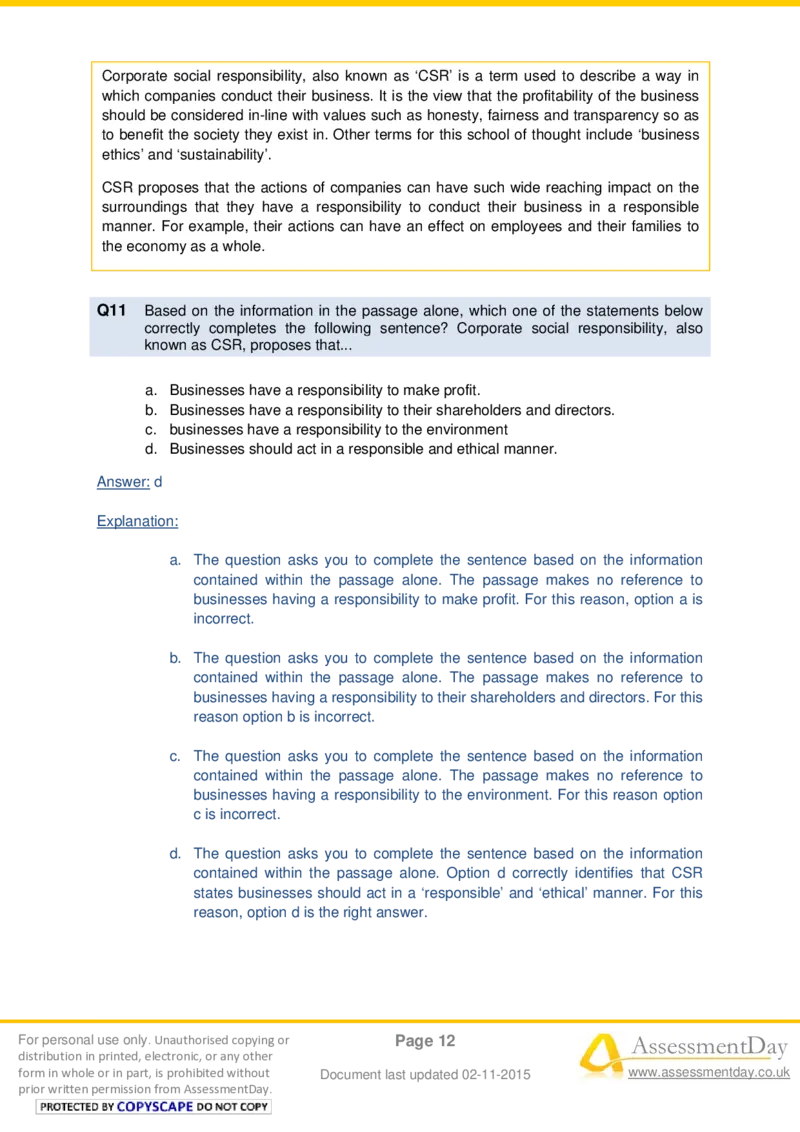 VerbalComprehensionTest3-Solutions_2025春招题库汇总_十大行测题库_2023年十大热门题库更新中_05、TalentQ汇总_TalentQ测试题（适合大多数外资银行以及其他企业）_VerbalReasoning