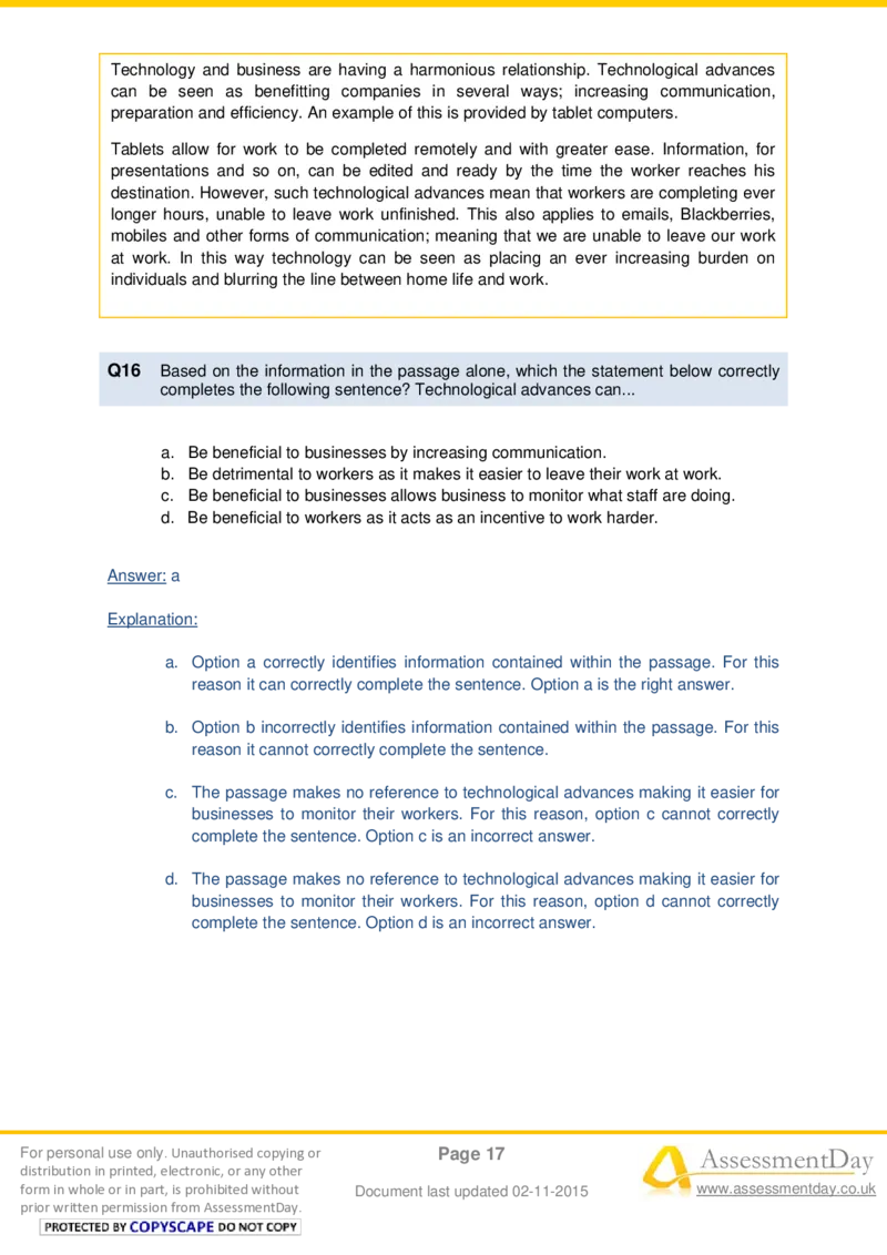 VerbalComprehensionTest3-Solutions_2025春招题库汇总_十大行测题库_2023年十大热门题库更新中_05、TalentQ汇总_TalentQ测试题（适合大多数外资银行以及其他企业）_VerbalReasoning