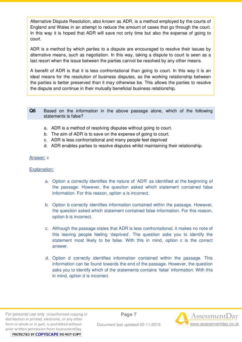 VerbalComprehensionTest3-Solutions_2025春招题库汇总_十大行测题库_2023年十大热门题库更新中_05、TalentQ汇总_TalentQ测试题（适合大多数外资银行以及其他企业）_VerbalReasoning