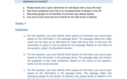 VerbalComprehensionTest3-Solutions_2025春招题库汇总_十大行测题库_2023年十大热门题库更新中_05、TalentQ汇总_TalentQ测试题（适合大多数外资银行以及其他企业）_VerbalReasoning