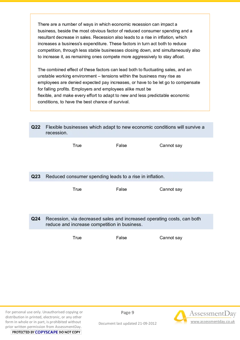 VerbalReasoningTest4-Questions_2025春招题库汇总_十大行测题库_2023年十大热门题库更新中_05、TalentQ汇总_TalentQ笔试题库中文_TalentQ（图文版-参考）_2选看通用测试题，适用于TalentQ（N多题）