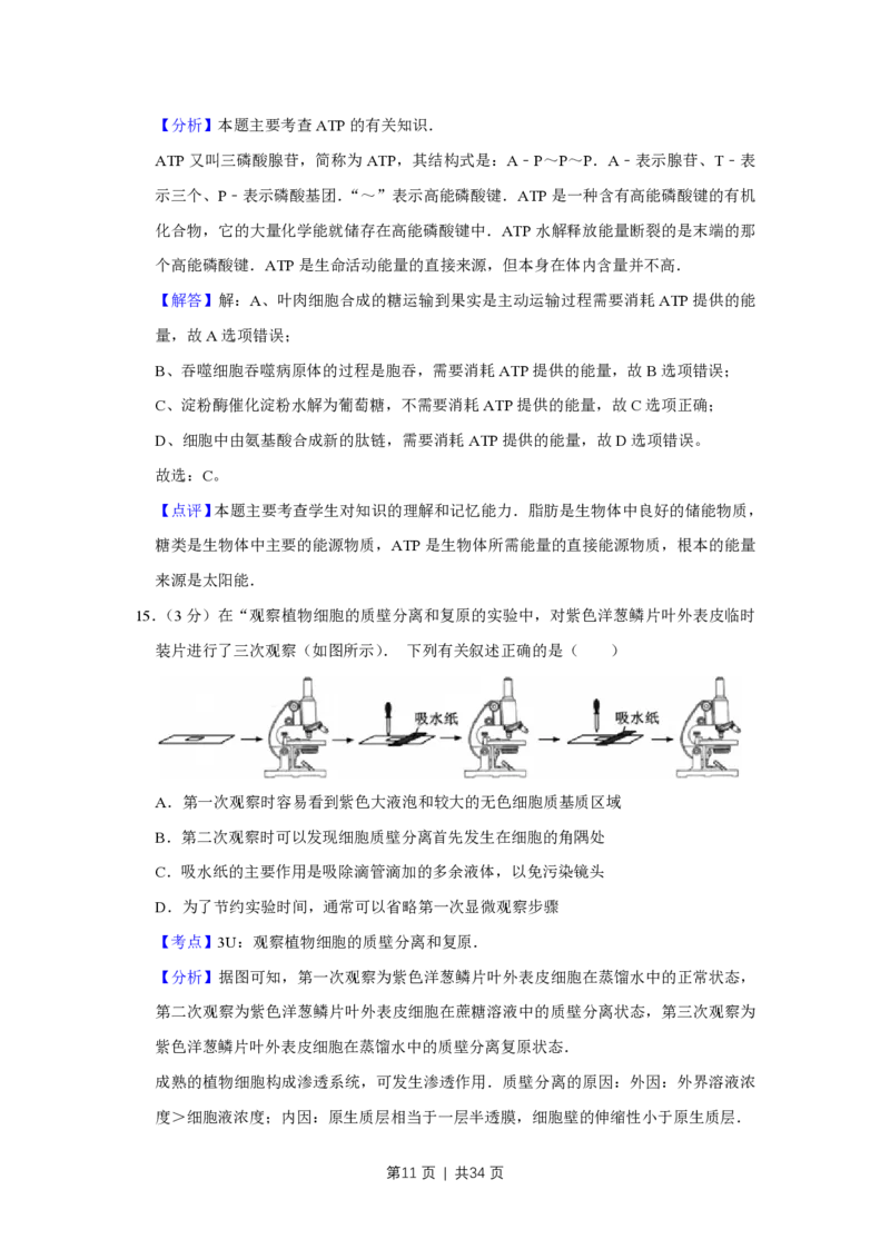 2014年高考生物试卷（江苏）（解析卷）_生物历年高考真题_新&middot;PDF版2008-2025&middot;高考生物真题_生物（按年份分类）2008-2025_2014&middot;高考生物真题