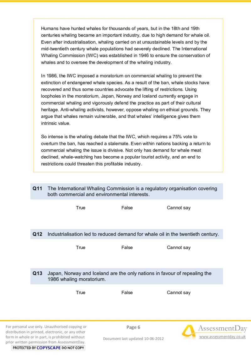 VerbalReasoningTest5-Questions_2025春招题库汇总_八大题库-1_04八大汇总_信永中和_专业题综合知识-参考_英文题_VerbalReasoningTests