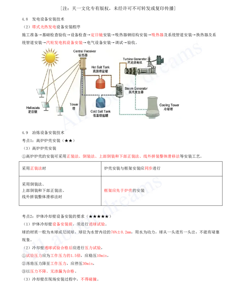 2025-14-第4章-4.8-发电设备安装技术-4.9-冶炼设备安装技术_2026年一级建造师_2026年一建机电_2025年一建机电SVIP_04-冲刺串讲✿考点强化✿小灶集训_讲义