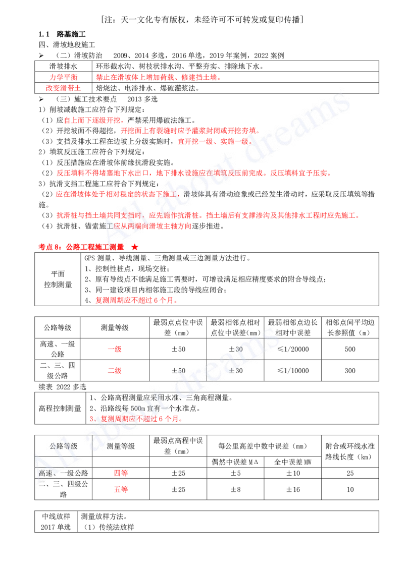 2025-04-第1章-路基工程（四）_2026年一级建造师_2026年一建公路_2025年一建公路SVIP_04-冲刺串讲✿考点强化✿小灶集训_04-公路《冲刺串讲班》安慧KL_讲义