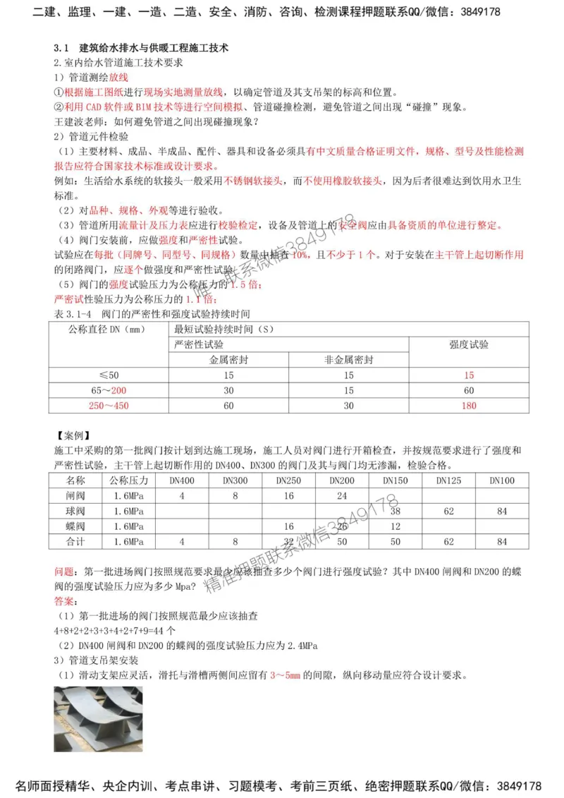 17-第3章-3.1-建筑给水排水与供暖工程施工技术（二）_2026年一级建造师_2026年一建机电_2025年一建机电SVIP_02-基础精讲✿高端面授✿深度强化_36-机电《教材精讲班》王建波SMR