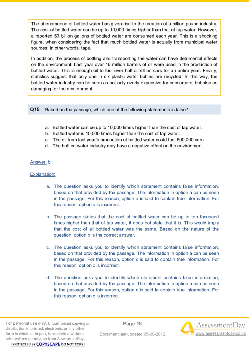 VerbalComprehensionTest3-Solutions_2025春招题库汇总_八大题库-1_04八大汇总_信永中和_专业题综合知识-参考_英文题_VerbalReasoningTests