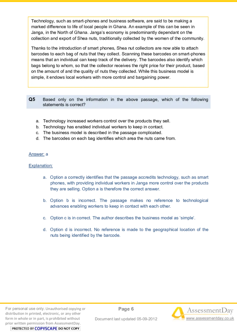VerbalComprehensionTest3-Solutions_2025春招题库汇总_八大题库-1_04八大汇总_信永中和_专业题综合知识-参考_英文题_VerbalReasoningTests