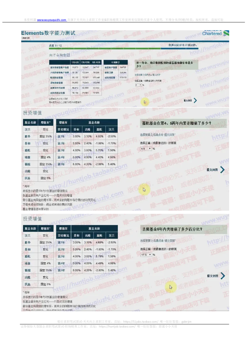渣打银行2018招聘2017.11.29在线测试真题及答案_2025春招题库汇总_外资银行题库_23渣打_2018年历次OT真题及答案